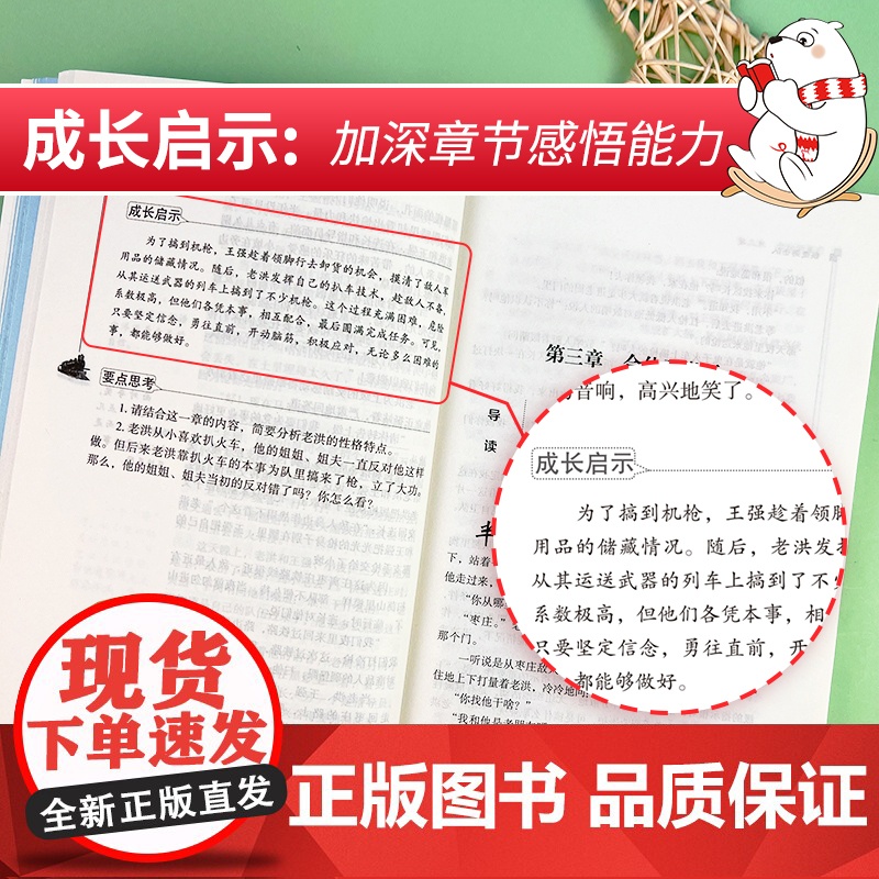 正版书籍 铁道游击队 红色经典故事 青少年爱国主义教育读本 中小学生课外阅读指导丛书 无障碍阅读 彩插励志版高清大图