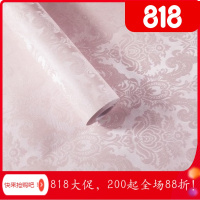家柏饰(CORATED)自粘墙纸10米长60cm宽一卷色环保卧室宿舍浪漫防水壁纸墙贴 酒红色60宽锦绣前程粉仅墙纸