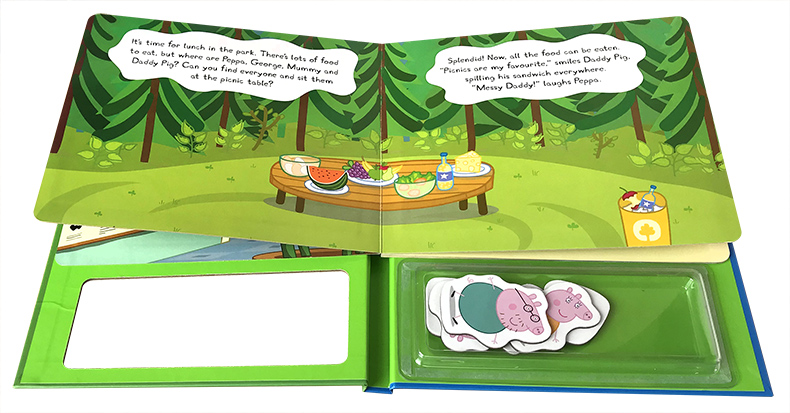 [正版]英文原版 粉红猪小妹 不可思议磁铁书 啥是佩奇 Peppa Pig Ladybird小猪佩琪 玩具书 佩佩猪动画高清大图
