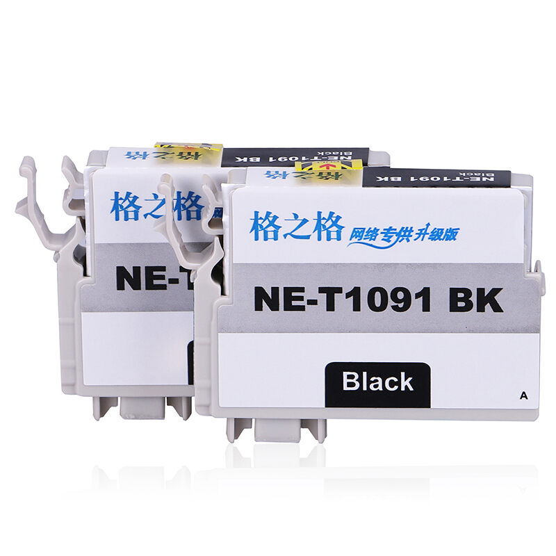 格之格NE-T1091BK格之格T1091黑色墨盒 2支装