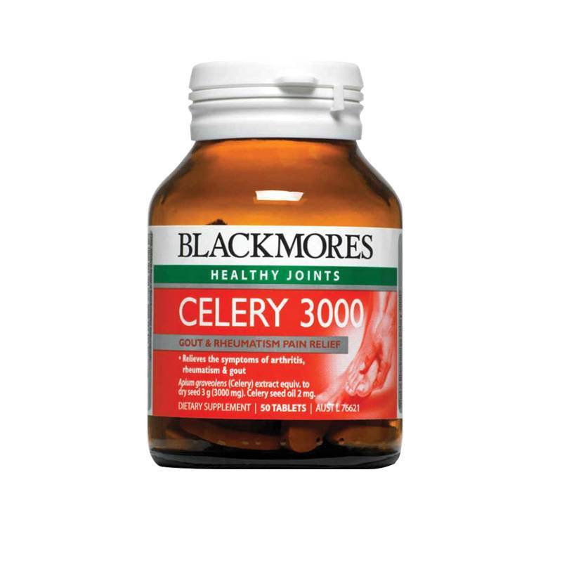 【1瓶x50粒】西芹籽Blackmores澳佳宝 芹菜籽精华 缓解关节不适 中老年保健 海外购 澳洲原装进口直邮