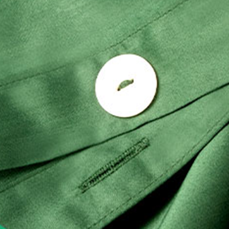 婵思 60S经典长绒棉纯色橄榄绿四件套 橄榄绿高清大图