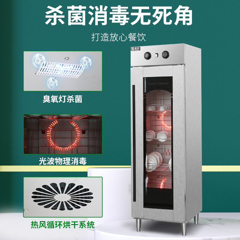 圣托(Shentop)1.2米热风循环消毒光波柜门 商用立式光波保洁柜 食堂厨房双开门消毒碗柜 DAE12高清大图