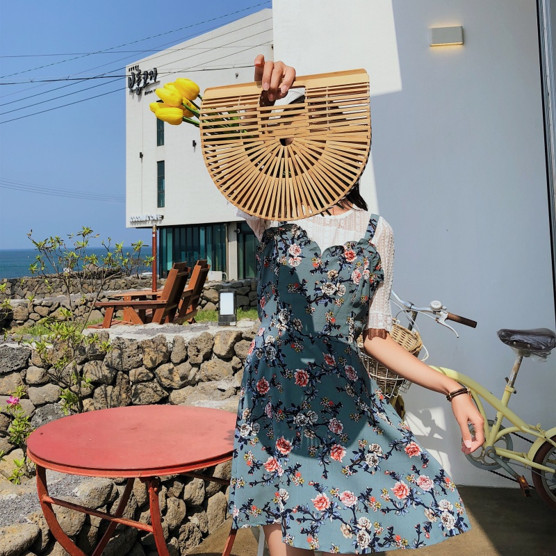 女士夏连衣裙学生气质女士甜美短袖套装新品两件套女小清晰学