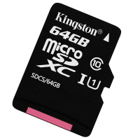 金士顿(Kingston)64GB TF卡 读80MB/s CLASS 10 A1 V10手机存储卡内存卡
