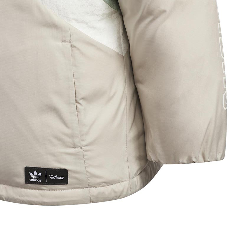 Adidas 阿迪达斯三叶草小童宽松保暖连帽运动羽绒服 IX4359