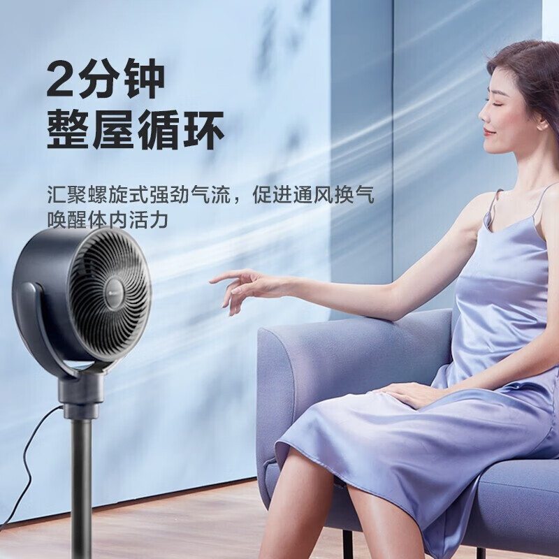 格力 (GREE)空气循环扇智能大风力节能家用空气循环风扇落地电风扇遥控定时办公室落地风扇FXDZ-20X62Bcg3高清大图