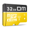 DM 32GB TF(MicroSD)存储卡 C10 TF-U1 手机内存卡行车记录仪平板电脑高速存储卡金色
