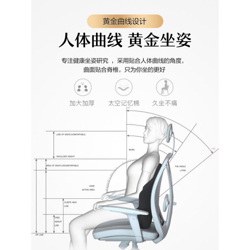 美帮汇护腰靠垫办公室靠枕孕妇腰枕腰垫椅子靠背垫加热座椅腰靠靠垫高清大图