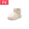 可莉允儿童雪地靴女童棉靴加绒保暖防水皮靴2022年冬季新款男童女童短靴