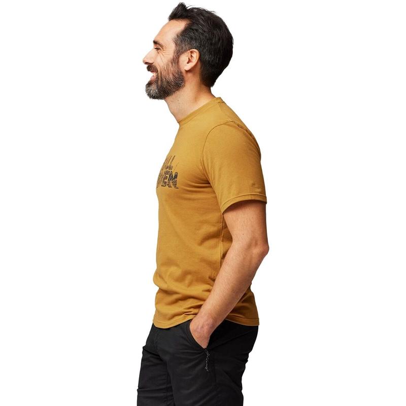 FjallravenLushLogoTShirt男款棉质休闲户外经典T恤高清大图