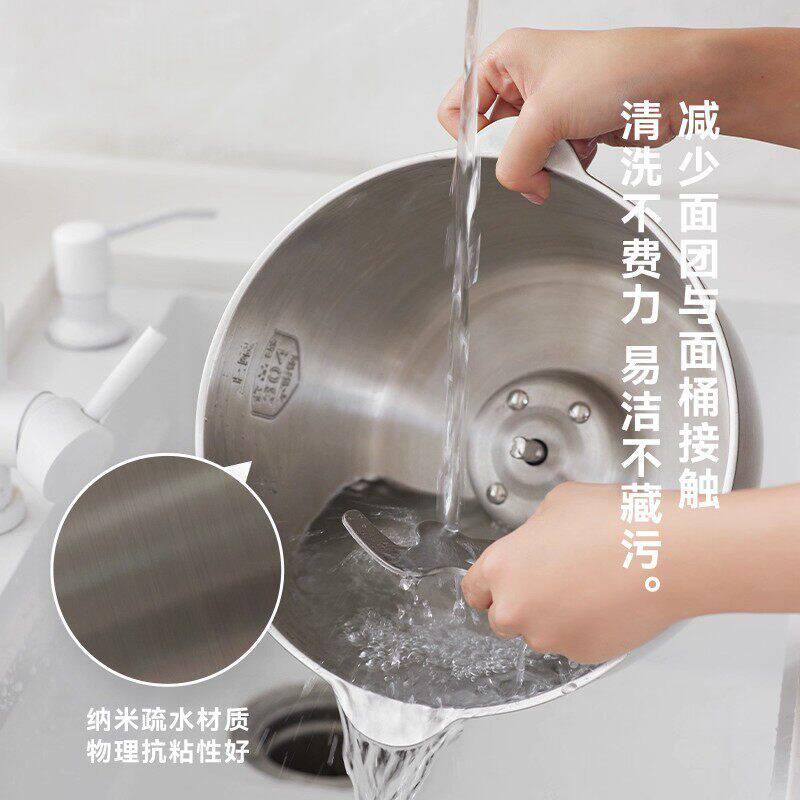 OLAYKS 5L全自动和面机 OLK-M620 不锈钢机身 家用大容量 过载保护 安全稳固高清大图