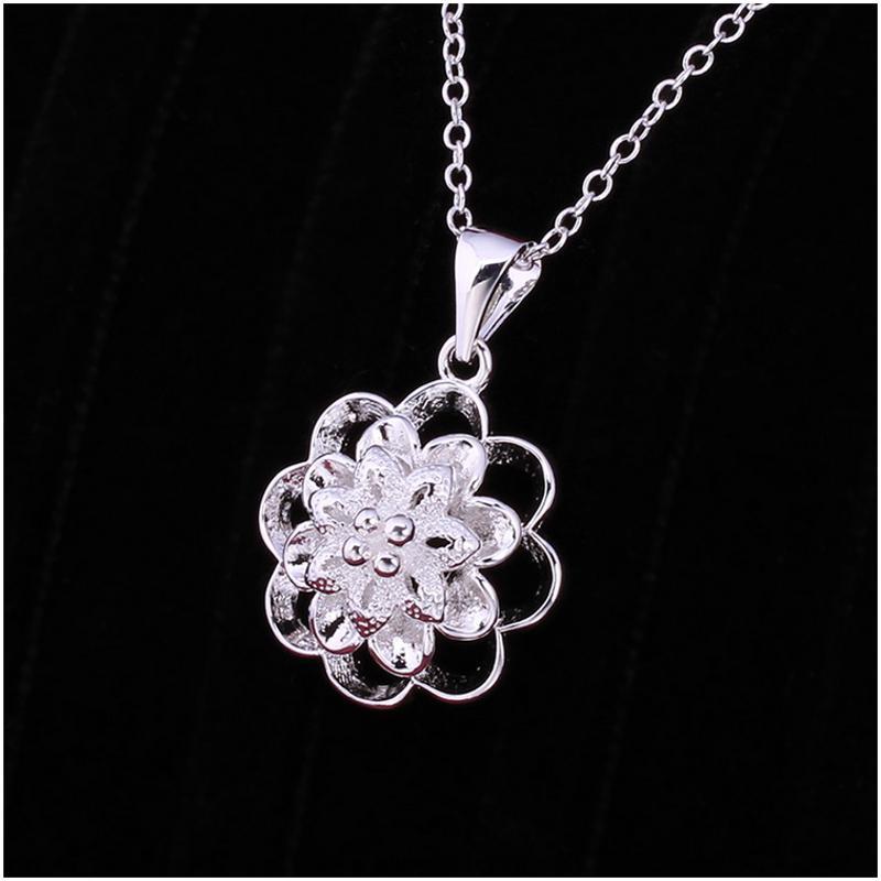 N623 Women Silver Necklace 镀925纯银女项链日韩版锁骨链潮人送女朋友七夕情人节礼物