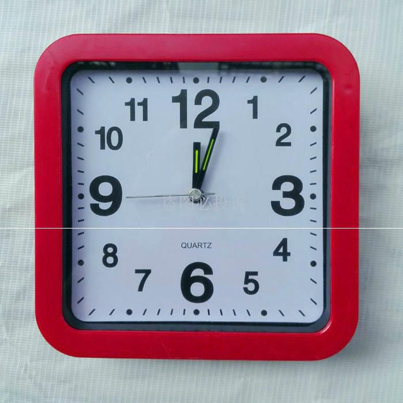 家用经典方形起床闹钟立体钟桌面钟床头闹钟中老年人学生起床钟