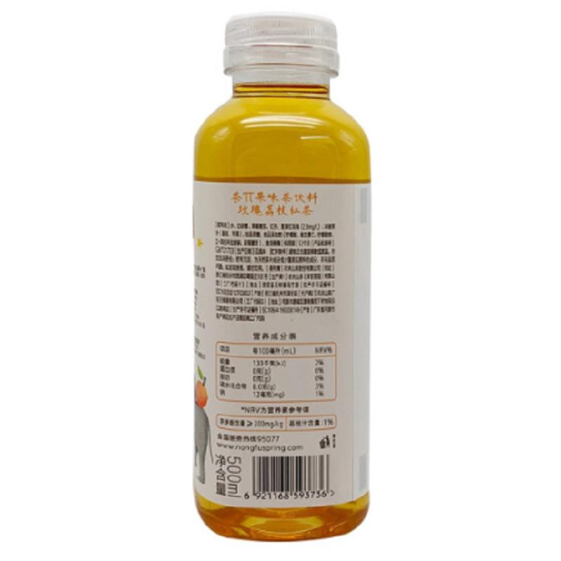 农夫山泉茶π玫瑰荔枝红茶味500ml