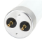 LED灯管T8两针日光节能灯管支架一体化 T8双端1.2米16W (25支装) 白光