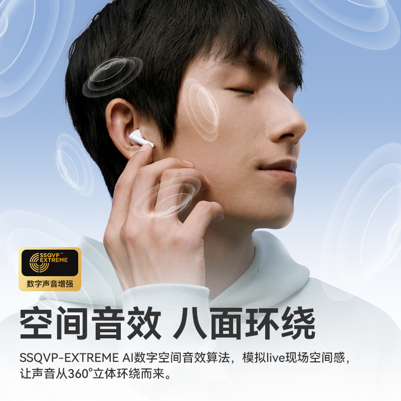 sanagT5蓝牙耳机真无线运动半入耳无延迟高清大图