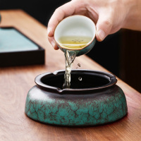 領藝 烟灰缸陶瓷家用大号办公客厅茶具配件创意个性日式粗陶简约复古