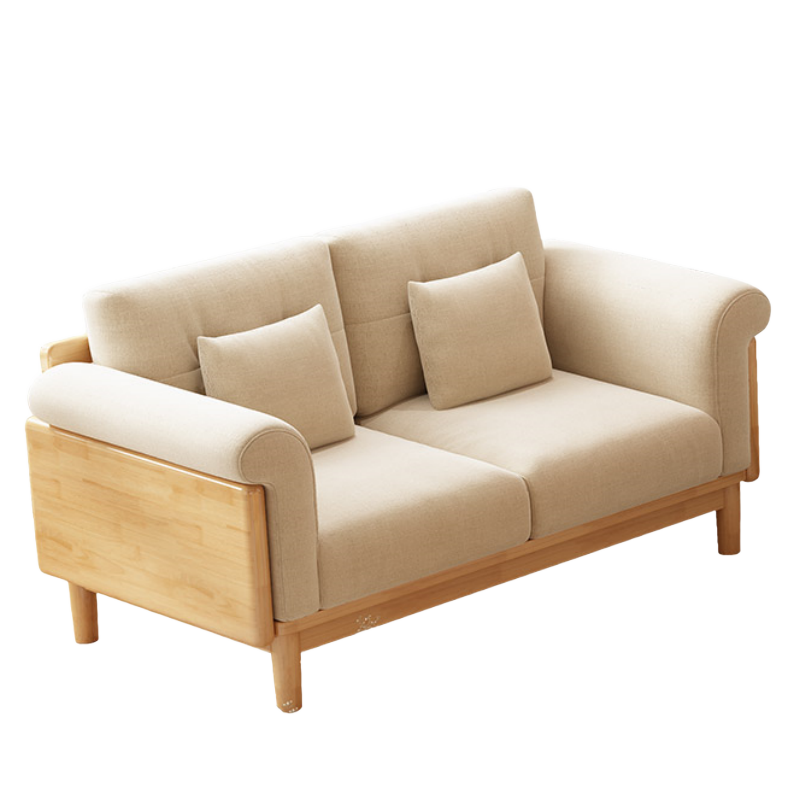 铭思达实木沙发双人位张高清大图