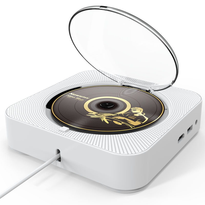 纽kc908壁挂式cd机专辑播放器 家用高清便携英语学习cd机随身听dvd