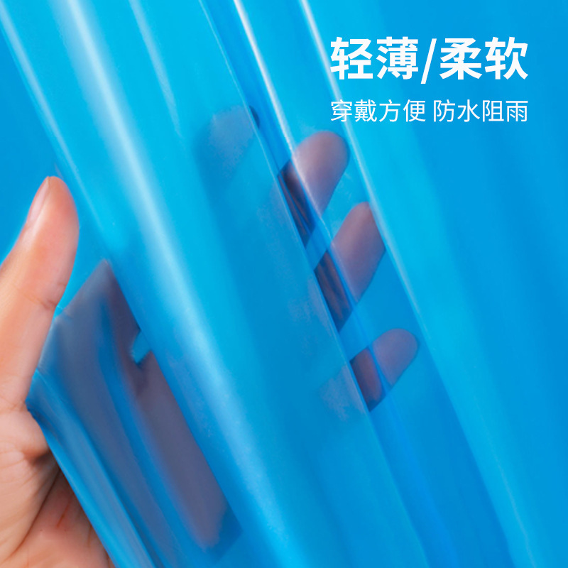 一次性加厚卡片雨衣便携式雨披45g雨衣[PE高压束口带帽绳]均码 50件
