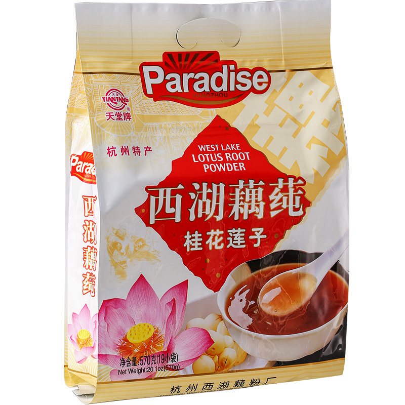 天堂牌桂花莲子西湖藕莼570g杭州特产西湖藕莼免煮即冲即食莲藕粉