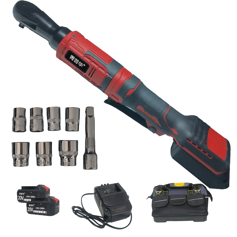 菁普华充电式锂电电动棘轮扳手20V套高清大图