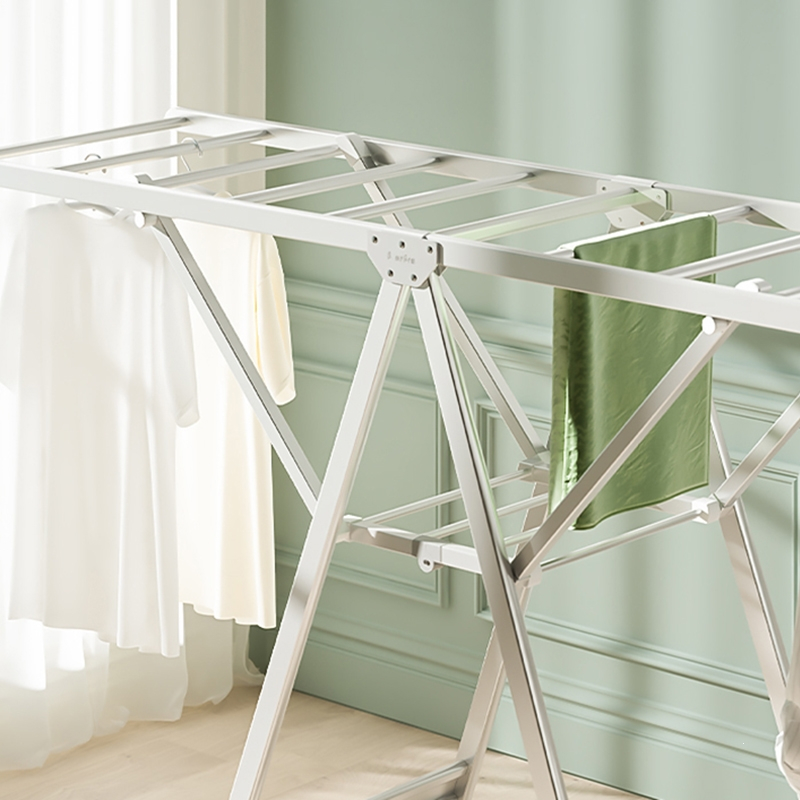 法耐晾衣架落地折叠室内晒衣架阳台家用铝合金凉衣架晒被子