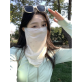 日和花韩系甜美花朵防晒面罩 白色/1个