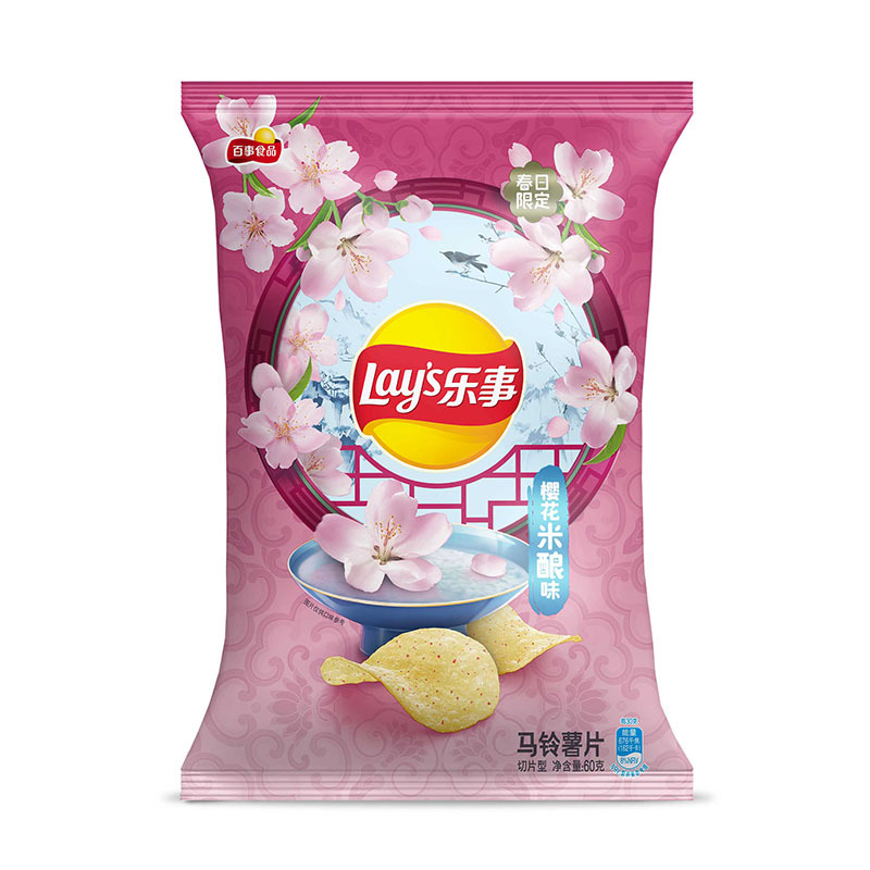 乐事樱花米酿味60g视频