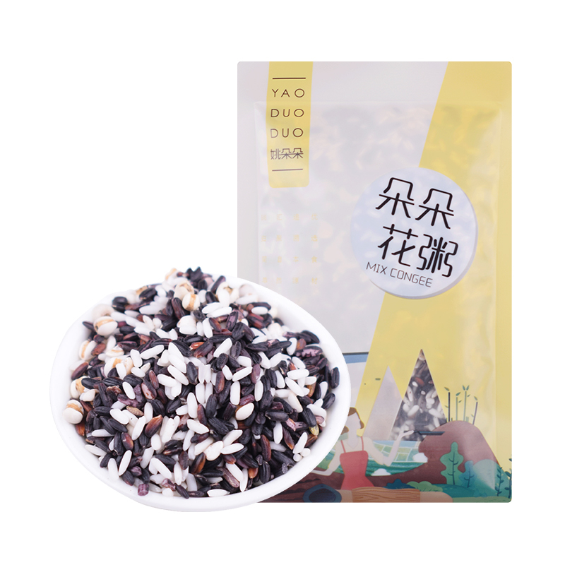 姚朵朵紫糯薏米粥料100g混合五谷杂粮粥原料组合营养粥原料