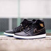 Air Jordan 1 City 乔1男女鞋 洛杉矶全明星款AJ1黑金中帮篮球鞋555088-031