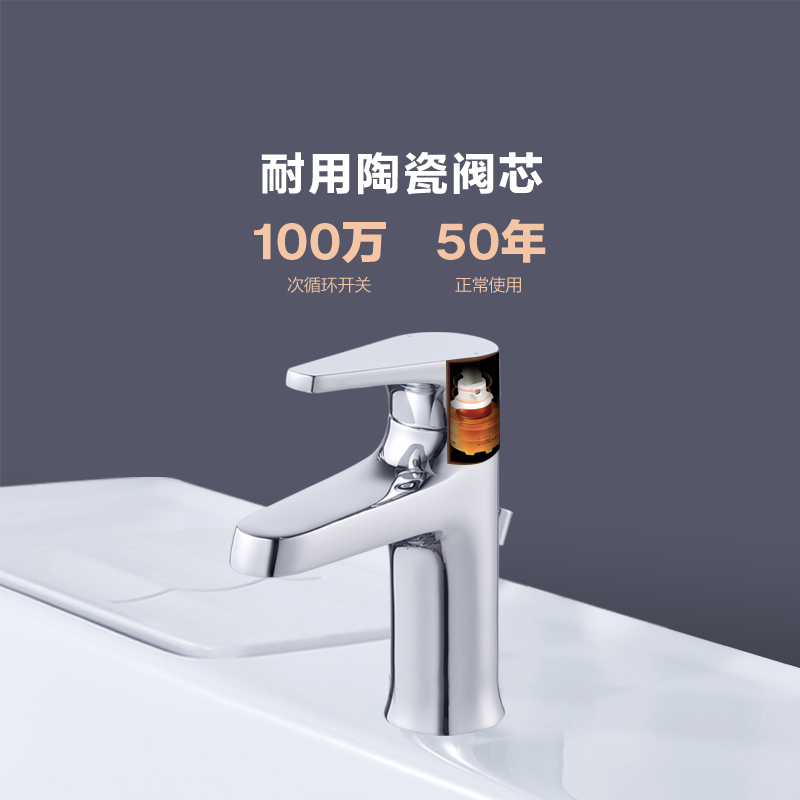 科勒壁挂家用卫生间墙排面盆水龙头28996T高清大图