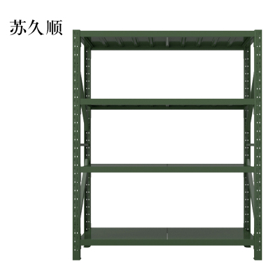 苏久顺装备器材存放架军绿色拆装盾牌货架1.5米长存放架1500*600*2000