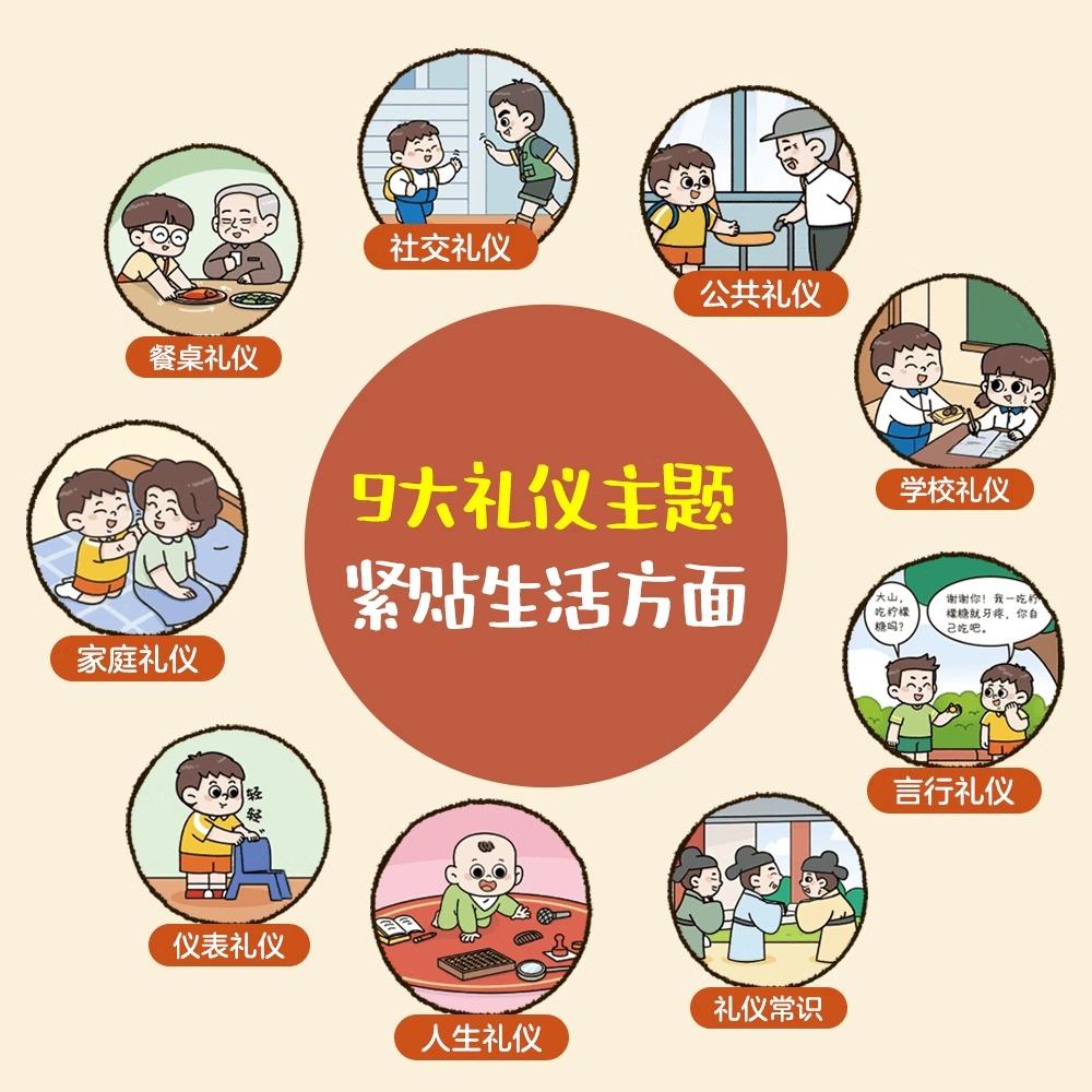 中国人有教养 [正版]中国人有教养漫画版赢在教养李锐小学生课外阅读必读书籍穷养富养不如有教养从小培养讲究待人接物之道为人高清大图