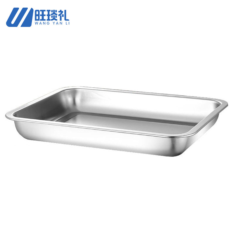 旺琰礼不锈钢方盘 350*500*40mm/个高清大图