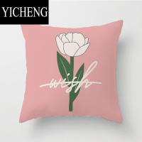 YICHENG艺术可爱沙发抱枕ins清新抱枕套几何靠背民宿靠垫北欧简约靠枕