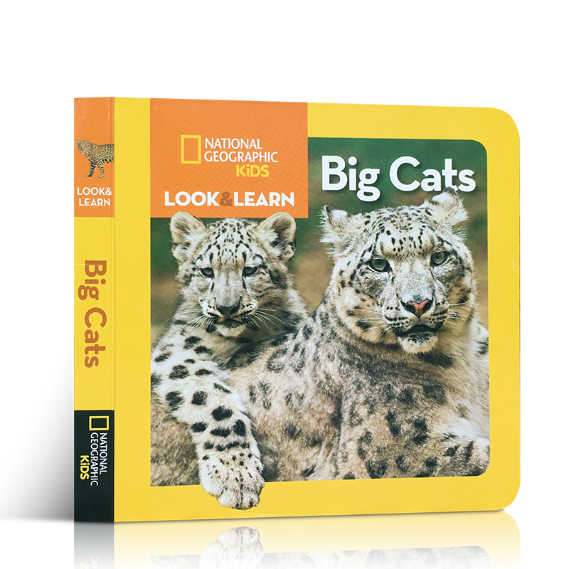 [正版]英文原版绘本 National Geographic Kids Look and Learn: Big Cats高清大图