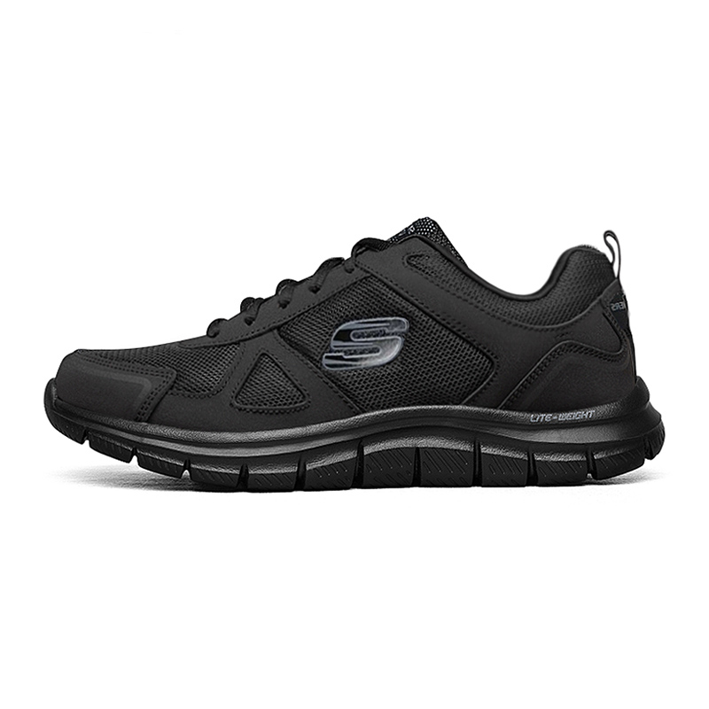 Skechers斯凯奇男鞋新款系带轻便透气舒适运动休闲鞋52631-BBK ZP