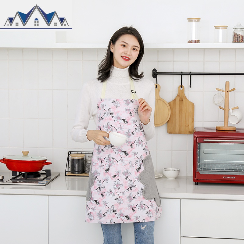 围裙家用厨房做饭防水防油男女大人时尚工作可爱日系罩衣工作服JD 三维工匠高清大图