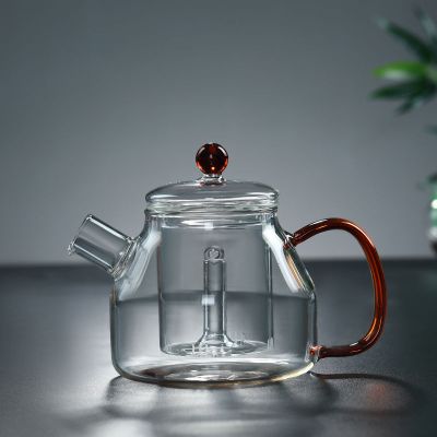 煮茶壶760ml 电陶炉茶炉玻璃蒸汽煮茶器黑茶煮茶壶普洱茶具套装烧水蒸茶壶家用