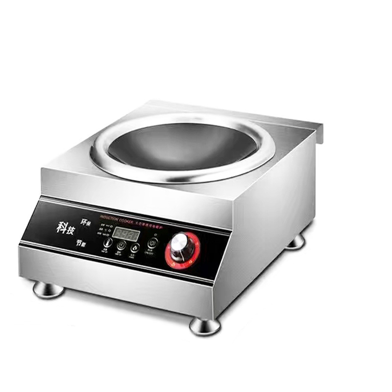 德玛太商用电磁炉凹面家用5000w大功率专业炒菜电池炉商用炉不锈钢
