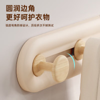 意可可可滑动免钉挂钩(6钩)-直钩E23154随机颜色