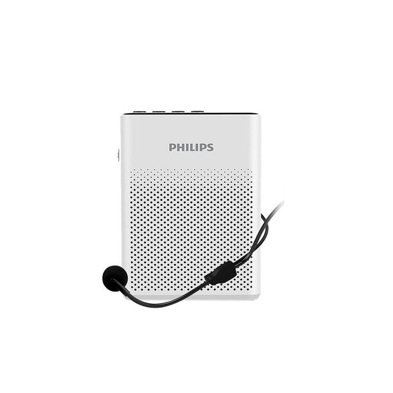 飞利浦(Philips) SBM200+领夹麦+收纳袋小蜜蜂扩音器教师专用多功能耳麦便携式小型户外喇叭扬声喊话播放机