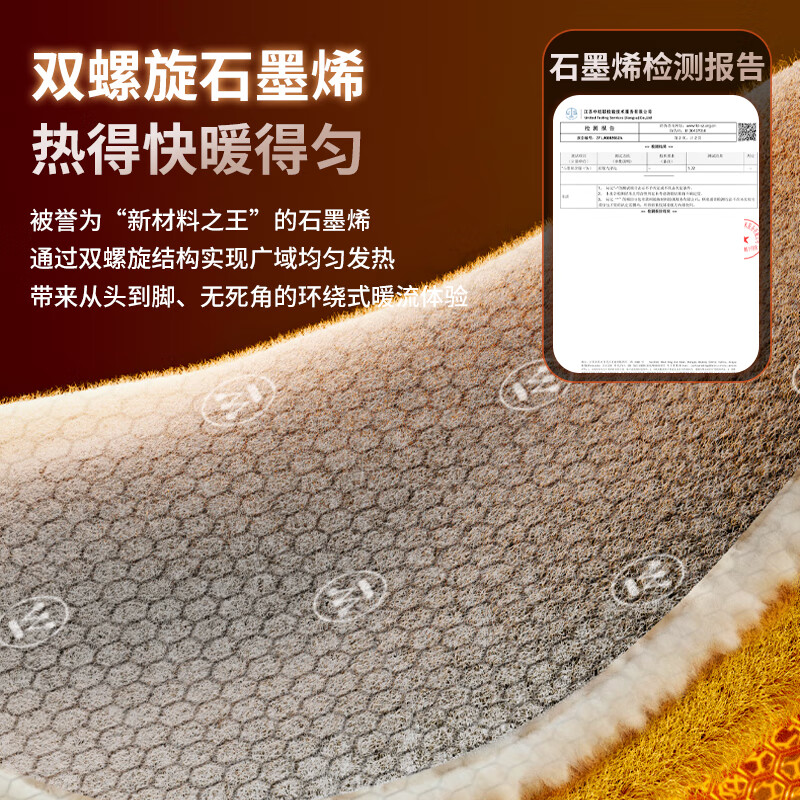 西屋法兰绒电热毯WTH-1890 尺寸:1800*900mm高清大图