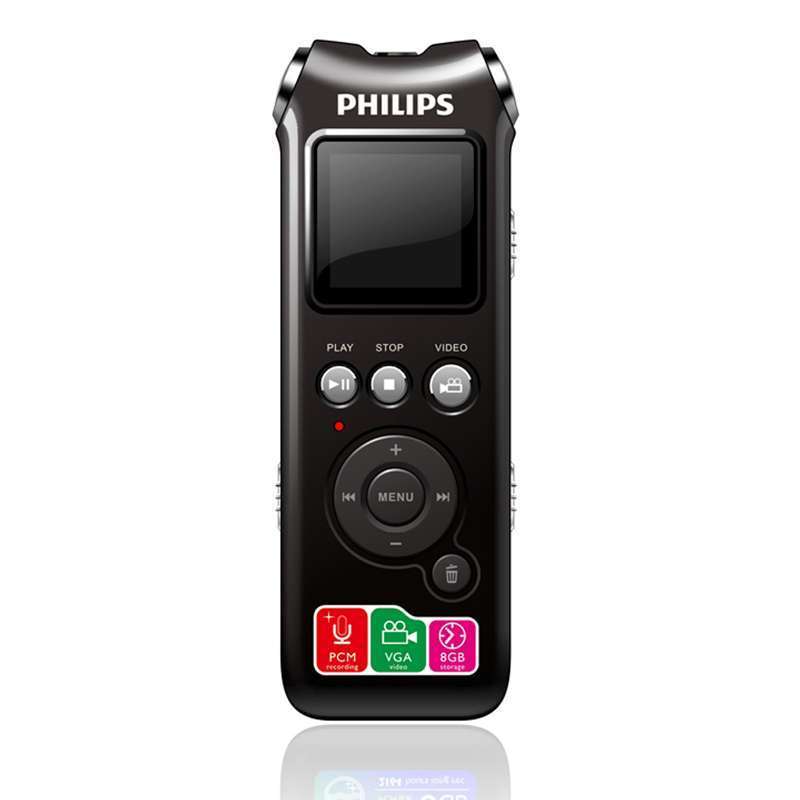 飞利浦(PHILIPS) 录音笔 VTR8010 16G 执法取证 720P高清微型 录像机数字降噪录音笔摄像头录像摄像