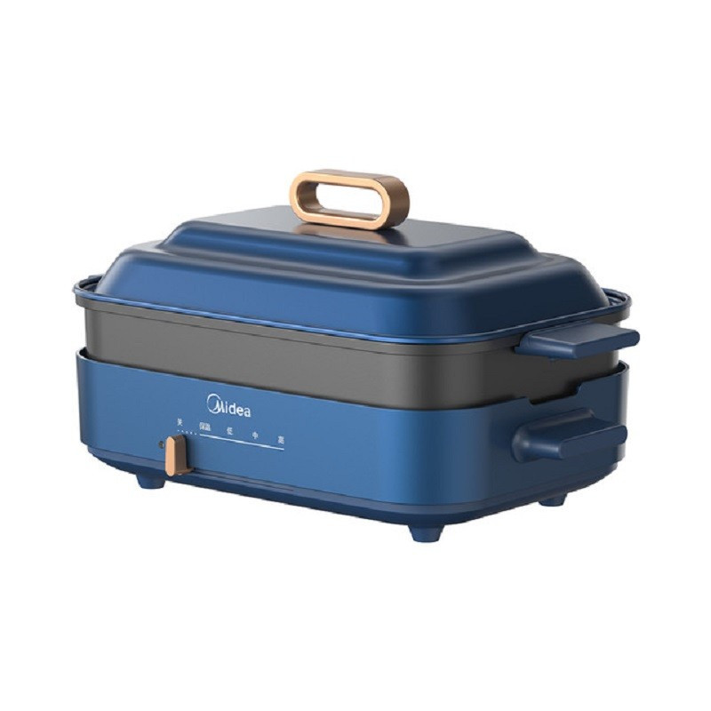 美的(Midea)DY3020P201L 电火锅 多功能料理锅 家用煮炒煎 一体电煮锅 蓝色