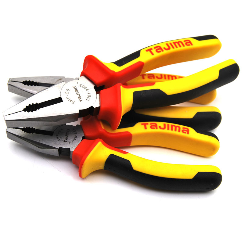 tajima田岛钢丝钳老虎钳7寸大开口钳子家用shpc7
