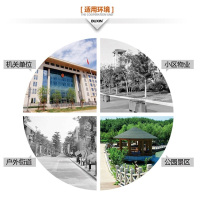 三金鑫 小区分类垃圾桶公共场合户外环境室外有盖小型带盖四分类垃圾桶环 三分类上海版