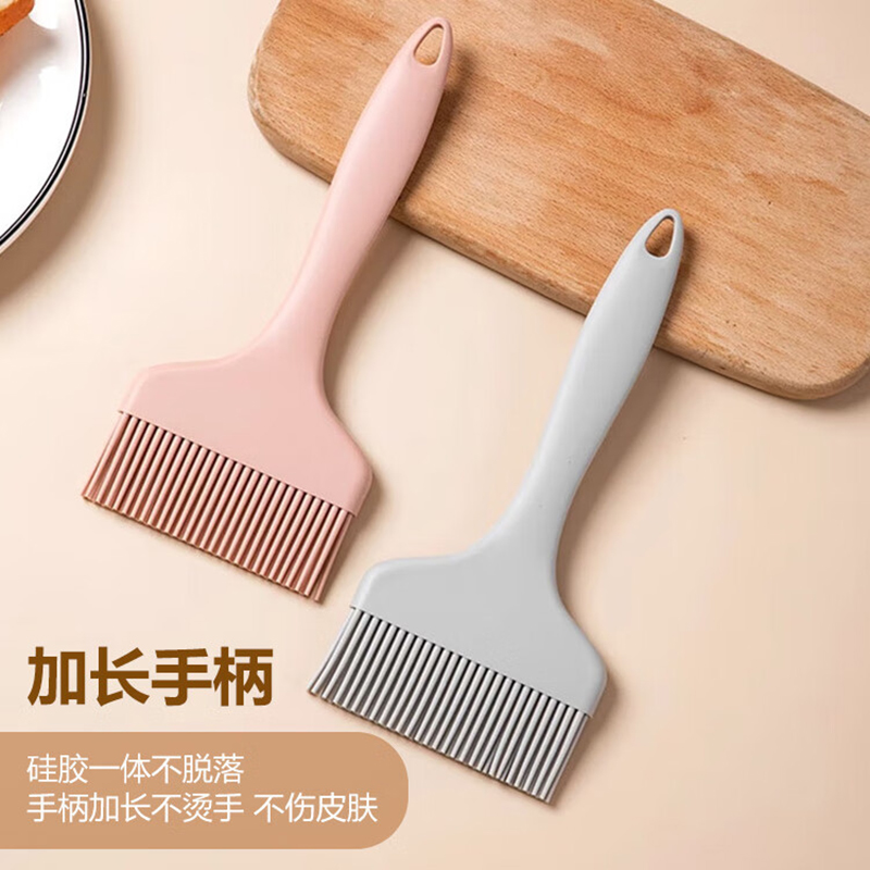 3M 大号硅胶油刷长21cm*9cm 食品级刷子烘焙油刷烧烤调料刷辅食工具[2只装]高清大图